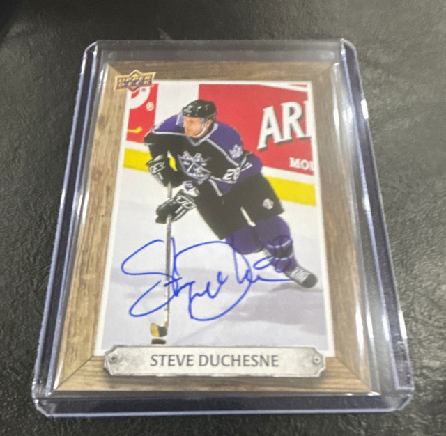 Upper Deck 2024-25 Engrained Icons Beehive Portrait Steve Duchesne Auto BH-SD