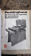 Stanze Peddinghaus Forax 15E mit Kopiertisch