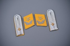 WWII GERMAN LUFTWAFFE OBERLEUTNANT OF FLIGHT SHOULDER BOARD & COLLAR TAB SET