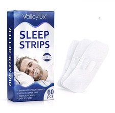 60pcs strip Mouth Tape advanced Gentle For Better Nose Improved Breathing-effect