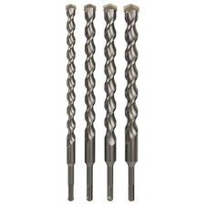4-Piece 12 Inch SDS Plus Drill Bit Set, Carbide Tipped, Rotary Hammer Drill... 