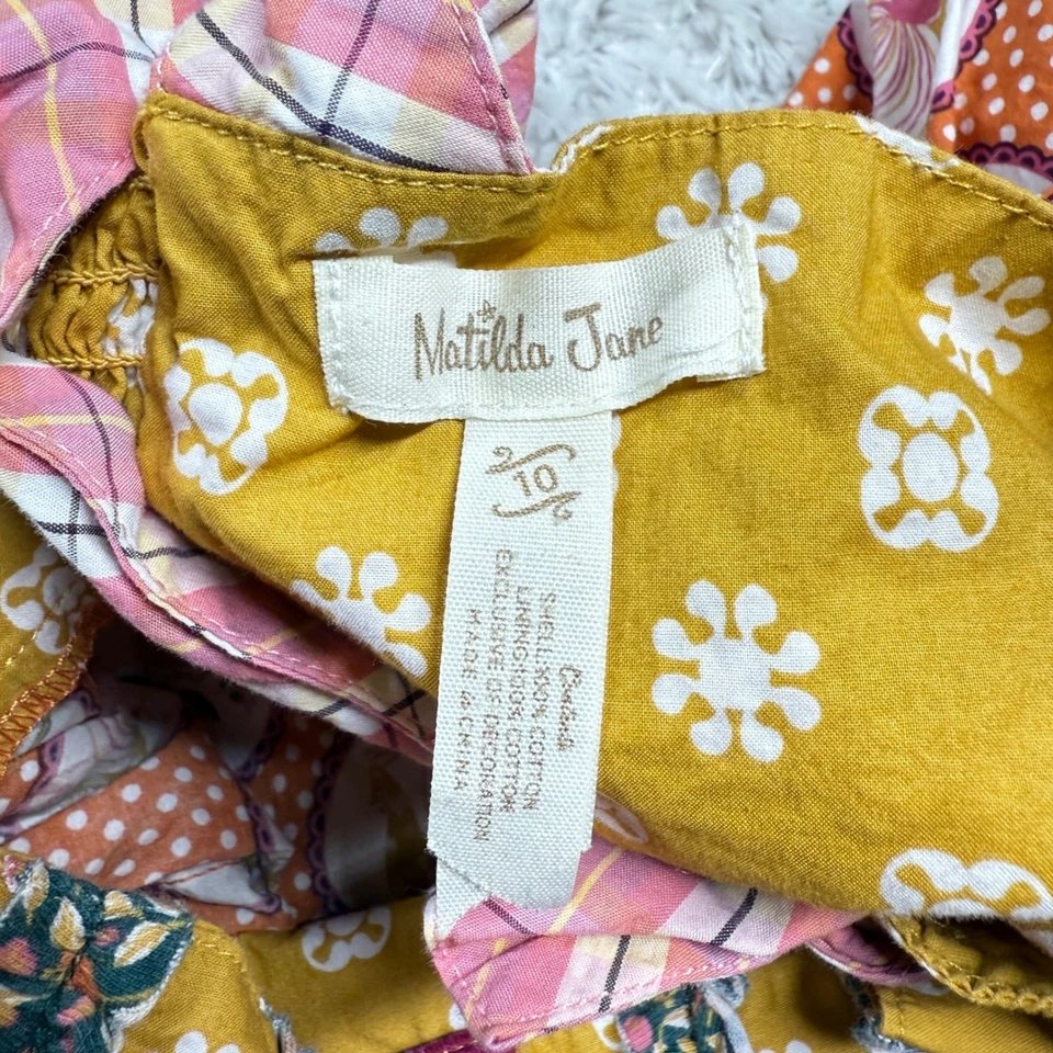 Matilda Jane Girls Size 10 Austin Rivers Tiered Sleeveless Dress Colorful Boho - Image 3 of 4