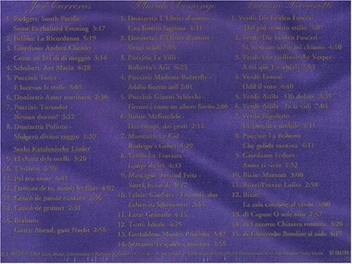 Gala der drei Tenöre - Carreras/Domingo/Pavarotti | 3 CDs | Zustand sehr gut - Bild 2 von 2