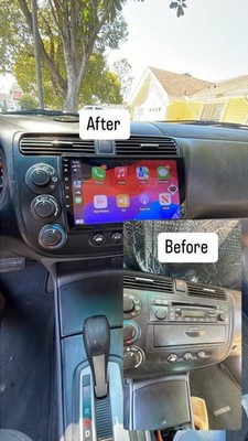 64G Apple CarPlay For 2001-2005 Honda Civic Car Stereo Radio Radio GPS Player