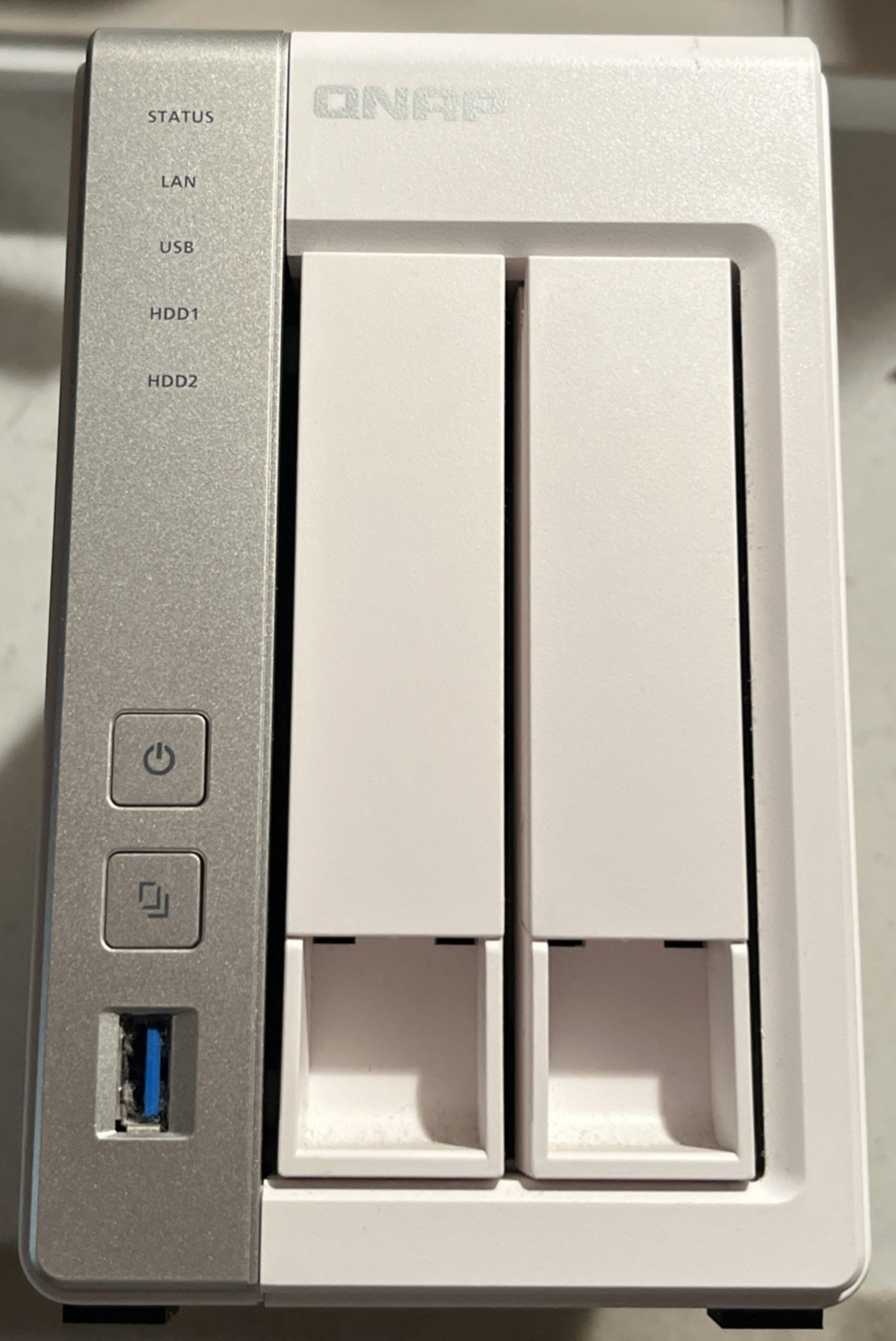 QNAP TS-231P 2-BAY PERSONAL CLOUD NAS BACKUP SERVER WITHOUT POWER SUPPLY- NO HDD