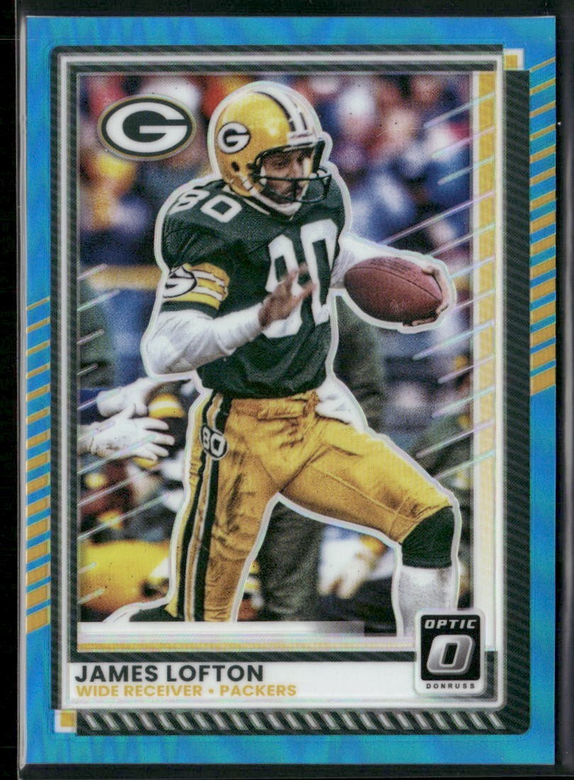 2025 Donruss Optic James Lofton # 56 Neon Blue /399 Packers (904)