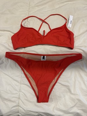 JCrew XXL Orange 2 Piece Bikini NWT/NWOT