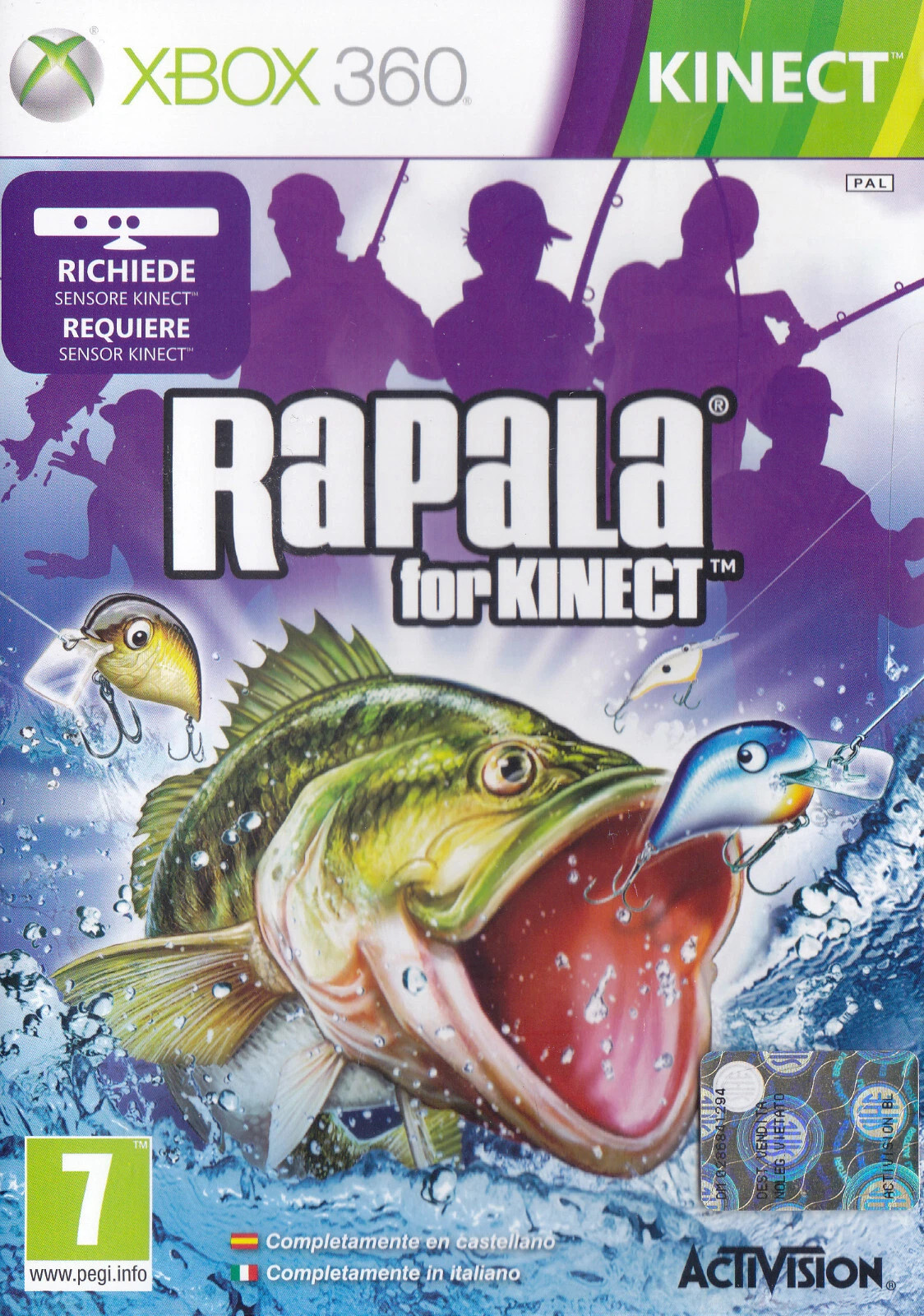 Xbox 360 RAPALA FISHING FOR KINECT RICHIEDE KINECT nuovo sigillato italiano