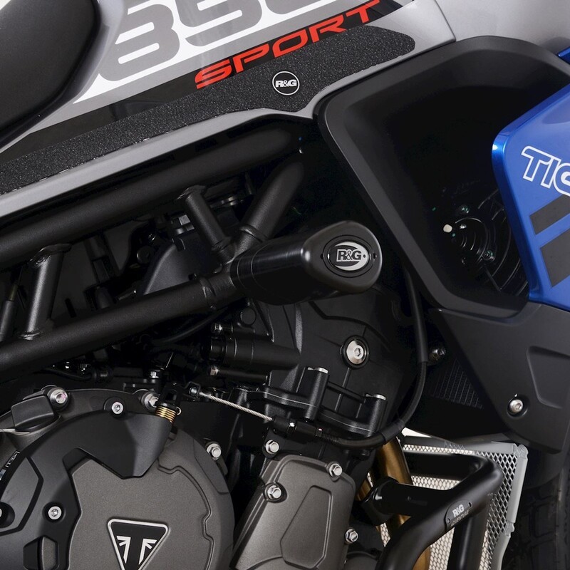 Plaquettes R&G Aero Triumph Tiger 850 Sport protection moteur antichoc