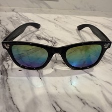 Disney Parks Mickey Mouse Icon Black Wayfarer Sunglasses Adult Size