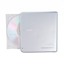 Sony MZ-E630 Portable Minidisc MD Player Silver White Demo / Plays 