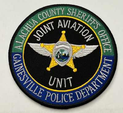 Alachua County Sheriff & Gainesville Police FL Joint Aviation Unit Patch Unused