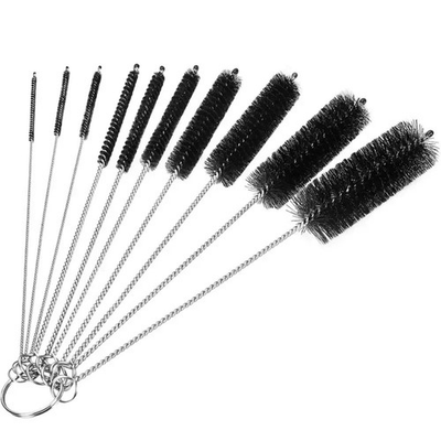 #ad US Nylon Straw Brush Cleaner Bottle Tube Pipe Small Long Cleaning 10Pcs Set $3.54