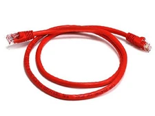 8Ware CAT6A Cable 0.25m (25cm) - Red Color RJ45 Ethernet Network LAN UTP Patc...