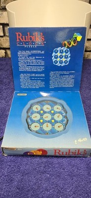 Vintage Matchbox Rubik's Clock Puzzle 1988 Boxed Working Complete