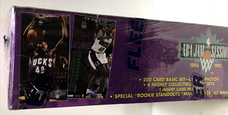 Caja Jam Session Fleer 1994-1995 NBA sellada de fábrica (36 paquetes) nueva sellada Foto 3 de 4