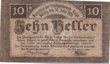 10 HELLER 1920 City of STEYR Upper AUSTRIA Notgeld Banknote #PF056.U