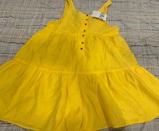 Zara Yellow linen Tank summer Romper One Piece size 13-14 164 CM