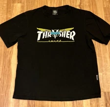 Thrasher Magazine Black T-Shirt - Venture Awake San Francisco - Size XL