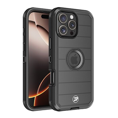 for iPhone 16 PRO MAX  (screen 6.9'') Rugged Triple Layer TPU and PC Lined Case