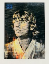 2024 Topps Chrome Star Wars Galaxy 83 Luke Skywalker Portrait Blue Sonar /199
