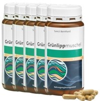 Sanct Bernhard GrüNlippmuschel Kapseln - 5 X 150 Kapseln (136,36 Eur/Kg)