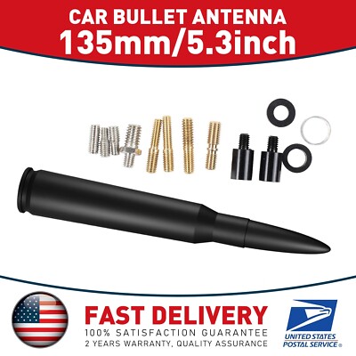 Bullet Antenna Mast For 2007~2021 Jeep Wrangler JK JL Rubicon Sahara Gladiator