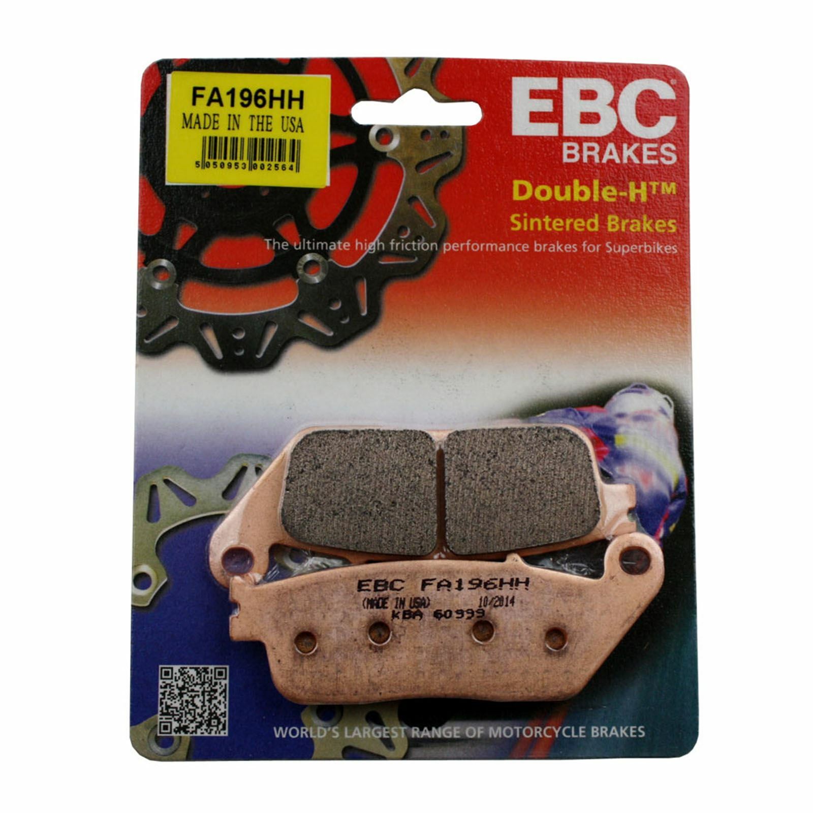 EBC FA196HH Sintered Brake Pads for Kymco Venox 250 00-14