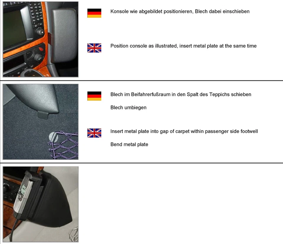 KUDA Téléphone Support 091695 Convient pour Mercedes Benz CLK (C209) Ab 05/02 - Photo 2/2