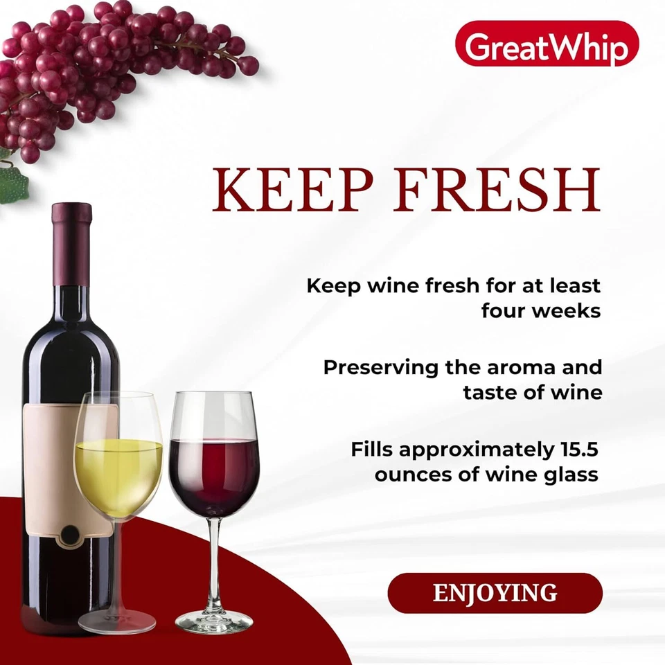 6.5G Argon Gas Capsules 20PCS GreatWhip for Coravin Wine Preservation System - Image 3 of 4