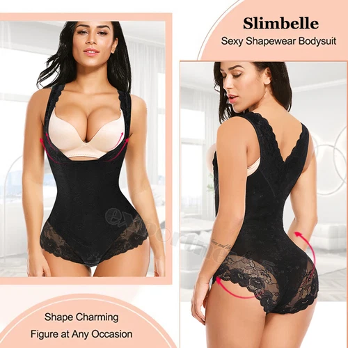 Damen Cincher Ganzkörpershaper Fajas Reductoras Colombianas Fitness Shapewear - Bild 5 von 22