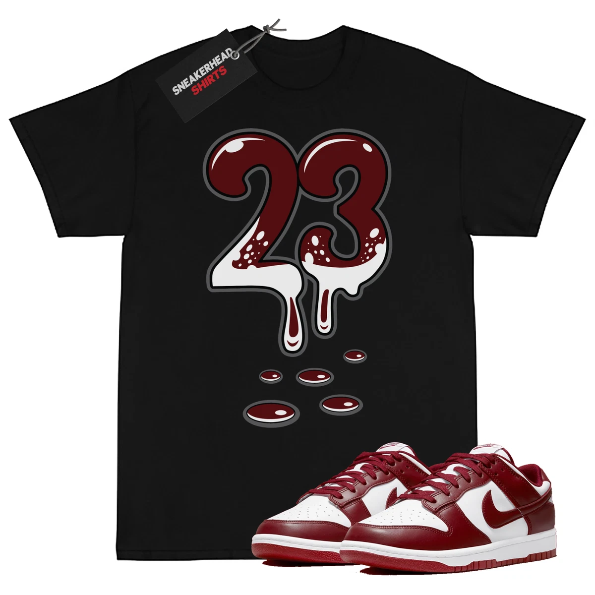 team red dunks shirt