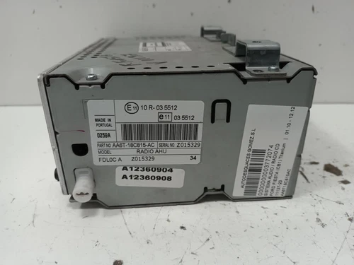 AA6T18C815AC Sistema Audio Radio per FORD FIESTA (CB1) Titanium 2010 3772074 - Foto 3 di 10