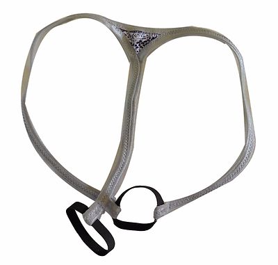 Men's G String Thong SPIDER ENHANCER Double Ring SILVER SNAKE made USA 
