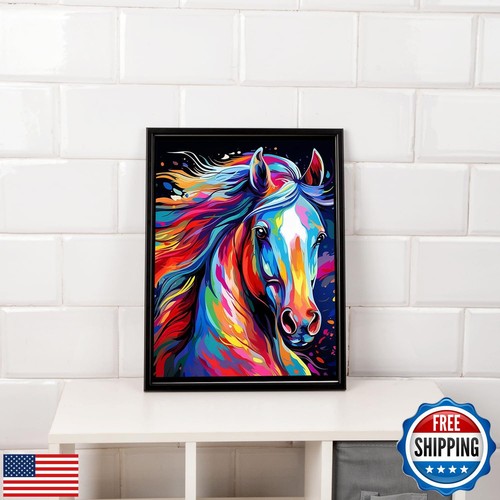 MBNTJHT DIY Horse Paint by Numbers Kit for Adults Beginner,Unframed Colorful - Picture 4 of 5