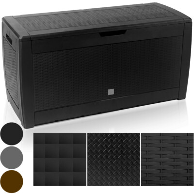 CASARIA  Gartenbox Auflagenbox 4 Rollen Abschließvorrichtung Garten Farbwahl