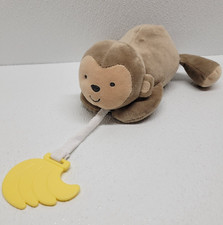 2014 Carters Child of Mine Monkey Plush Bananas 7" Brown Stuffed Animal