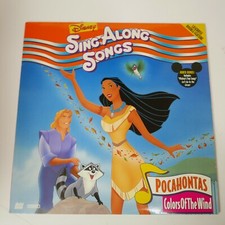 DISNEY Sing Along Songs   Pocahontas Colors of the Wind Laserdisc Ultra Rare