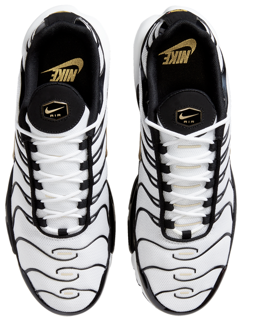 nike tuned 1 white and gold