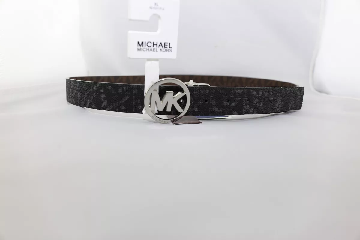 Michael Kors Women s Signature Reversible Circle MK Silver Logo