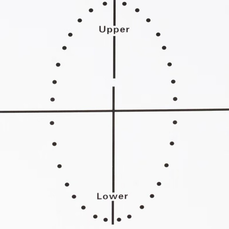 Dental Material Rubber Barrier Positioning Template Punch Oral