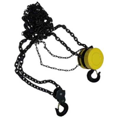 5 Ton 3/8'' CHAIN HOIST Puller Lift Winch Load Block Pulley Come Along