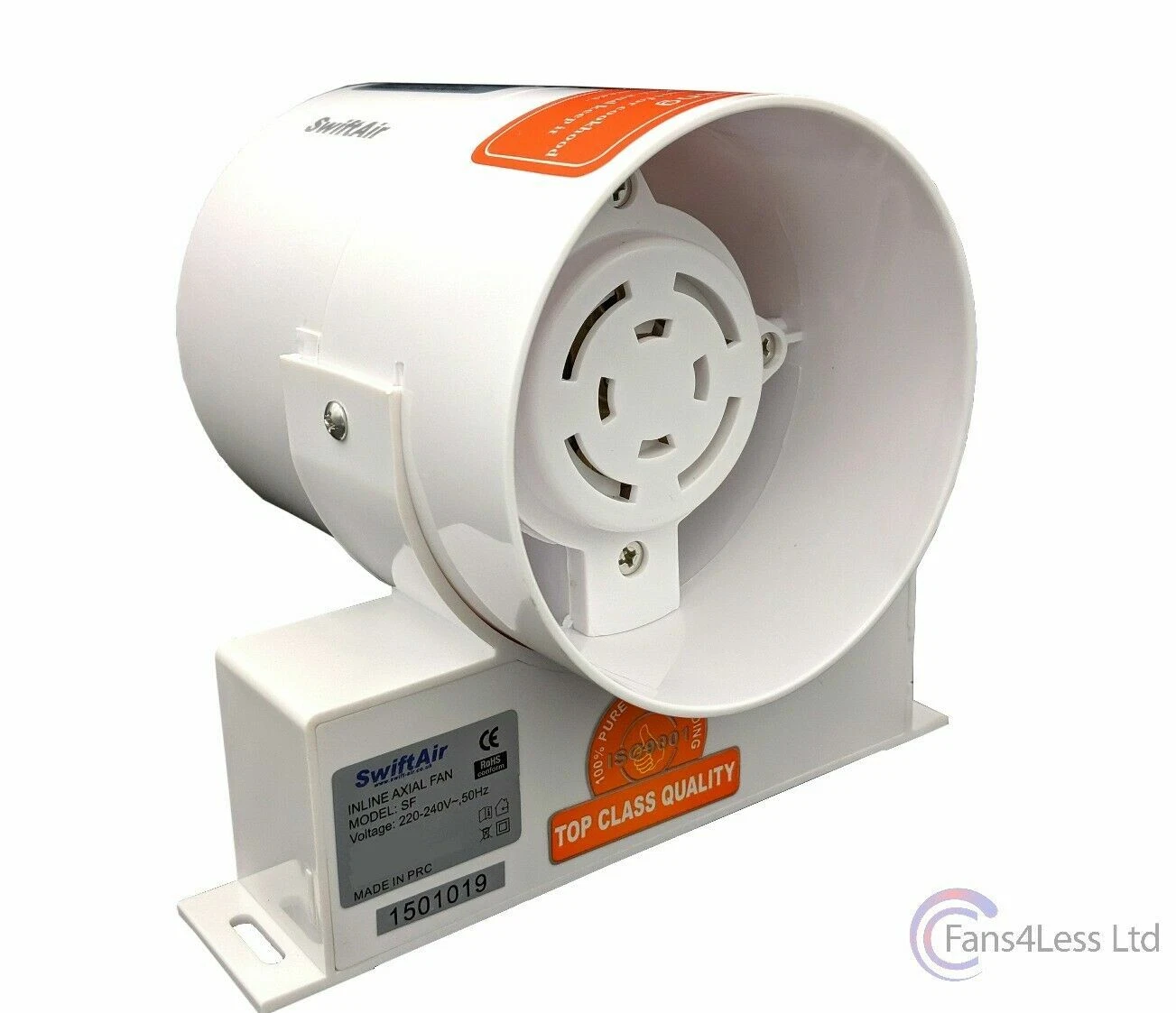 4" 5" 6" InLine Duct Shower Bathroom Hydroponics Extractor Fan 100 150 210 m3/h