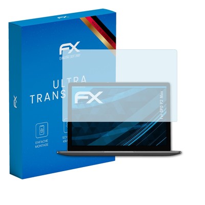 atFoliX 2x Displayschutzfolie für GPD P2 Max Schutzfolie klar Folie