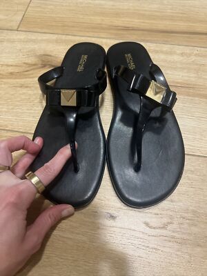 Michael Kors Jelly Sandals Black Michael Kors Sandals Womens Size