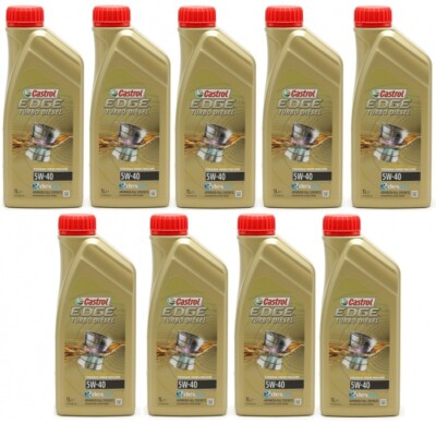 Castrol Edge Turbo Diesel 5W-40 Fluid Titanium (ex. FST) Motoröl 9x 1l = 9 Liter