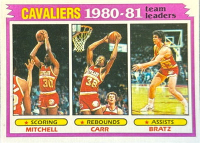 1981 Topps #47 Mike Mitchell/Kenny Carr/Mike Bratz TL Cleveland Cavaliers