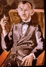 George Grosz “Dr. Edward Plietzsch" 35mm Dadaism New Objectivity Slide