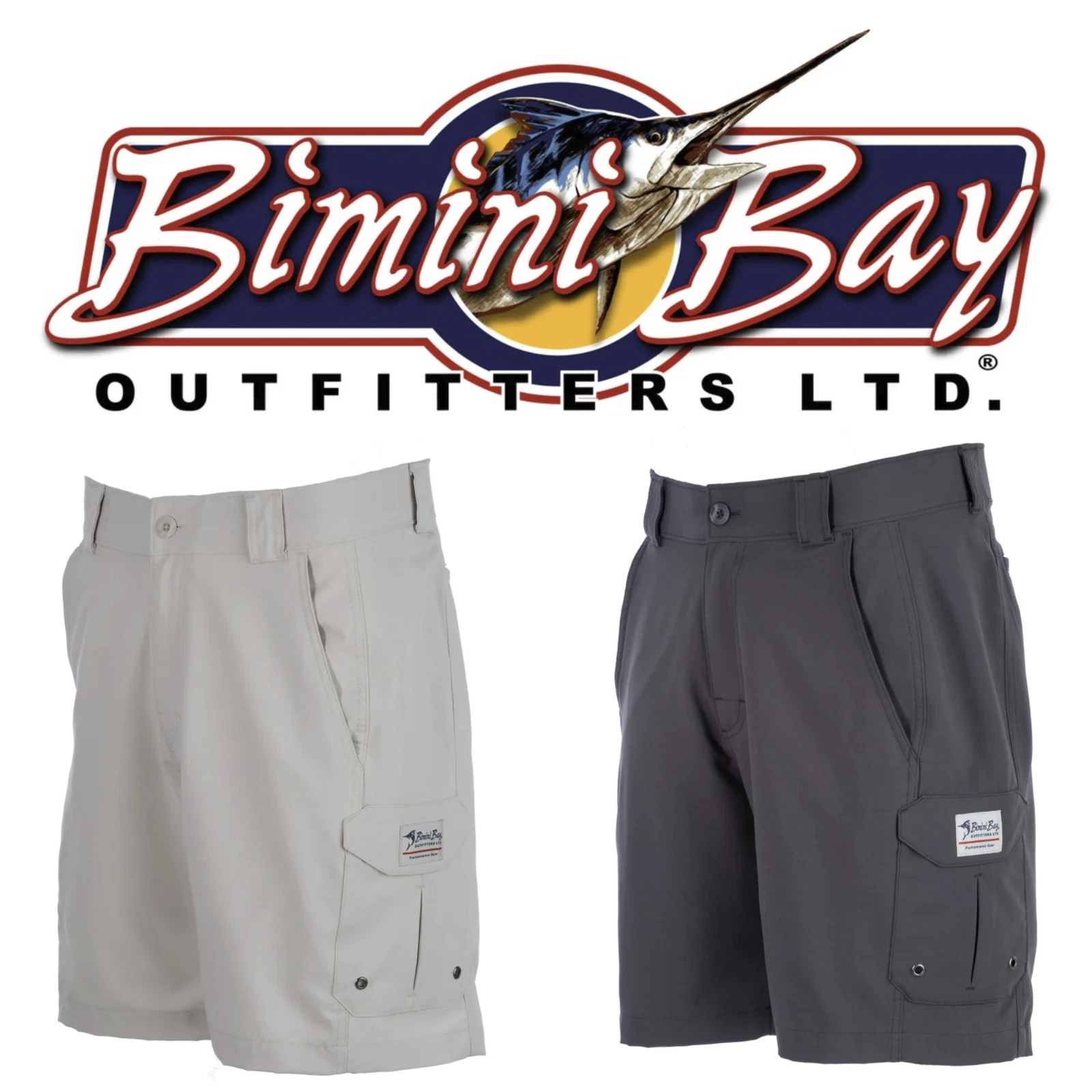 Bimini Bay Outfitters Bluefin II Short Ft. Bloodguard Sandstone Smoke Men's 38