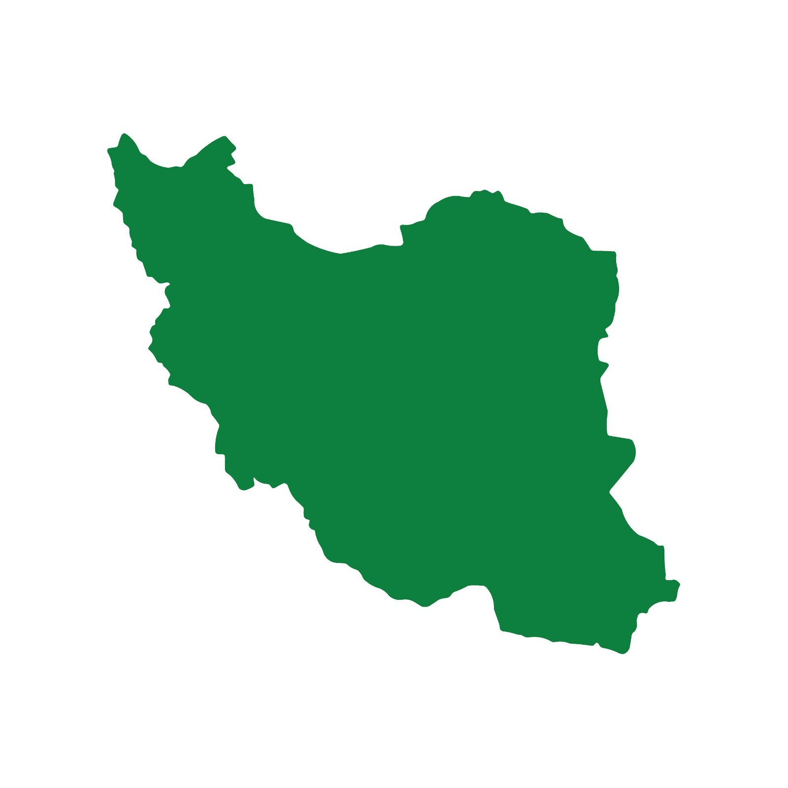 Iran Country Outline Vinyl Decal Car Window Laptop IR Sticke